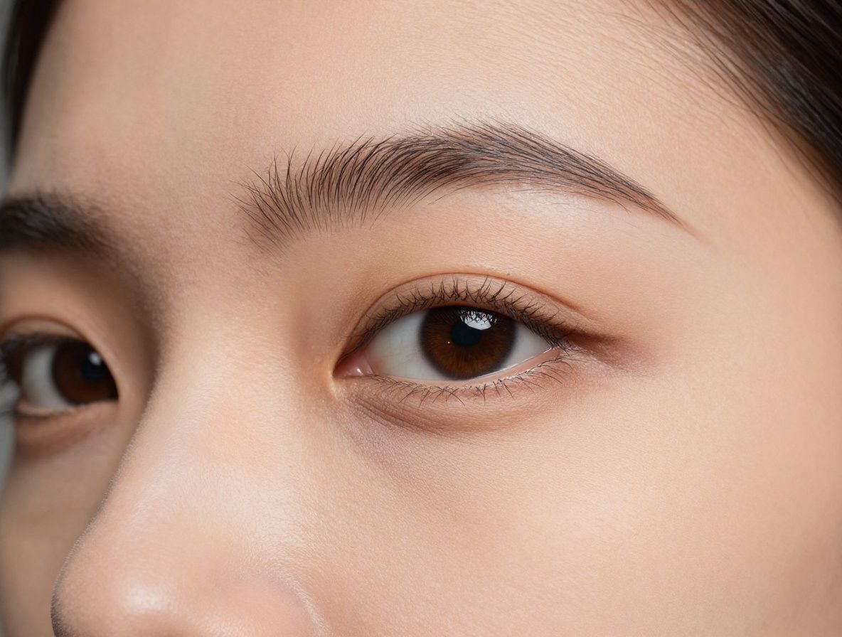 Abstraktní makrofotografie textury kůže s viditelnými detaily pórů a mikrostruktury povrchu, osvětlená difuzním bílým světlem ve vědeckém stylu